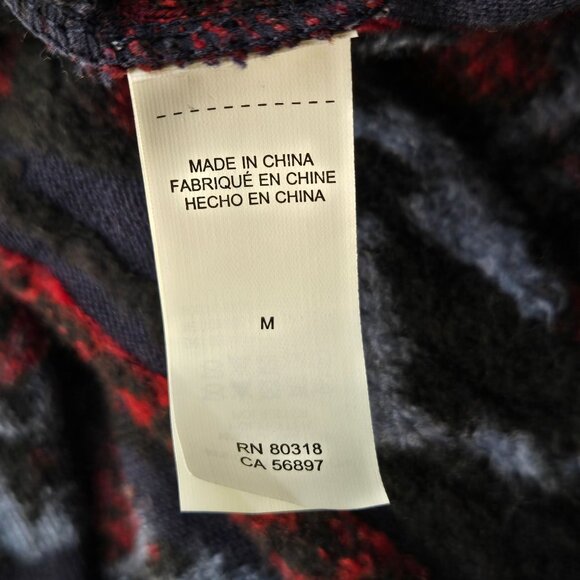 Lucky Brand Southwestern Cardigan Sweater M Blue Draped Boho Aztec Hippie Top - Picture 12 of 14